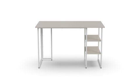 Стіл письмовий Кевін Ferrum-decor 75x100x70 Білий метал ДСП Кашемір 16 мм (FRD-108136) FRD-108136 фото