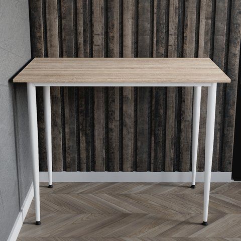 Універсальний стіл Prime Ferrum-decor 750x1400x700 Білий метал ДСП Дуб Сонома 16 мм (FRD-107736) FRD-107736 фото