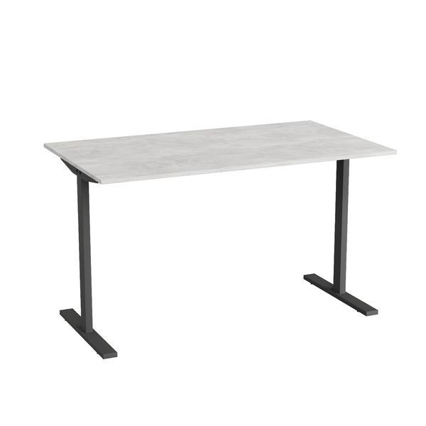 Стол письменный Space Ferrum-decor 750x1400x700 Черный металл ДСП Бетон 16 мм (FRD-107986) FRD-107986 фото