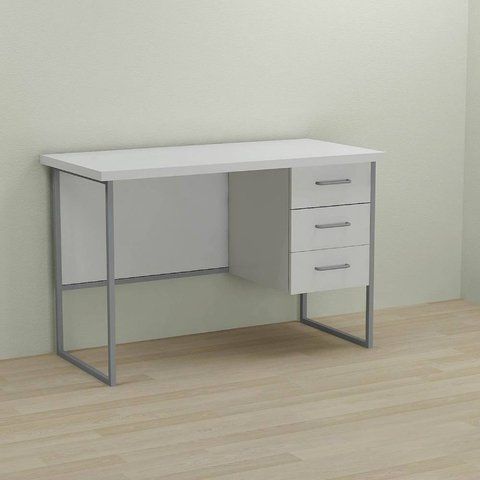 Письменный стол Ferrum-decor Гарри 76x120x70 серый ДСП Белое 32мм (FRD-101476) FRD-101476 фото
