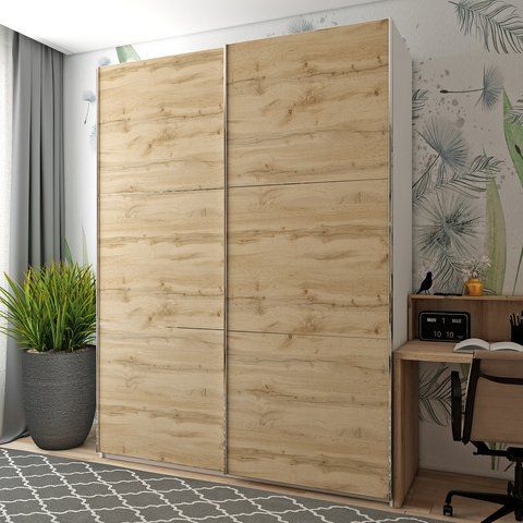 Шкаф-купе двухдверный Doros G-Caiser 180х60х240 см Белый/Дуб евок (DRS-011007) DRS-011007 фото