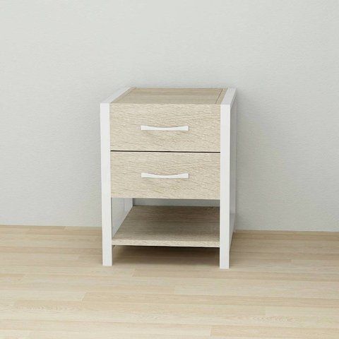 Тумба універсальна Ferrum-decor Вів'єн 2/1 50x41x40 білий ДСП Дуб Сонома 16мм (FRD-104178) FRD-104178 фото