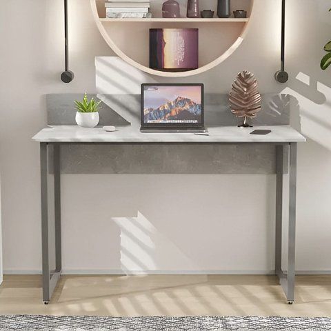 Стол письменный Скай Ferrum-decor 75x140x70 Серый металл ДСП Бетон 32 мм (FRD-106686) FRD-106686 фото