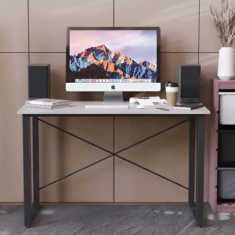Стол письменный Дейв Ferrum-decor 750x1000x700 Черный металл ДСП Бетон 32 мм (FRD-106455) FRD-106455 фото