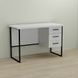 Письменный стол Ferrum-decor Гарри 76x140x60 черный ДСП Белое 32мм (FRD-103546) FRD-103546 фото 1