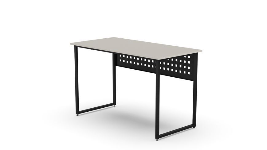 Стіл письмовий Майк Ferrum-decor 75x100x60 Чорний метал ДСП Кашемір 16 мм (FRD-108297) FRD-108297 фото