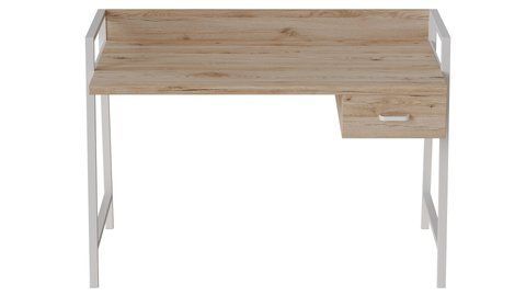 Письмовий стіл Ferrum-decor 750x1000x600 Білий метал ДСП Дуб Сан-Марино 32 мм (FRD-103437) FRD-103437 фото