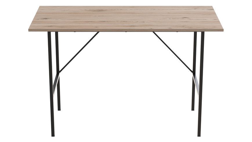 Стол письменный Line Тайм Ferrum-decor 750x1200x600 Черный металл ДСП Дуб Сан-Марино 16 мм (FRD-104886) FRD-104886 фото