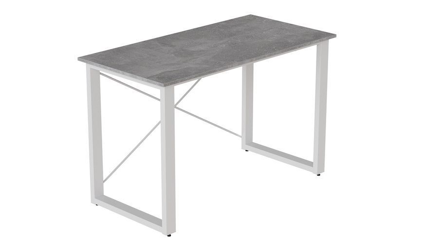 Письменный стол Ferrum-decor Драйв 750x1200x600 Белый металл ДСП Бетон 32 мм (FRD-103337) FRD-103337 фото