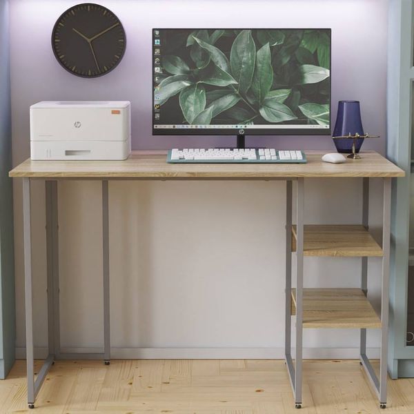 Письмовий стіл Ferrum-decor Кевін 75x140x60 сірий ДСП Дуб Сонома 16мм (FRD-101730) FRD-101730 фото