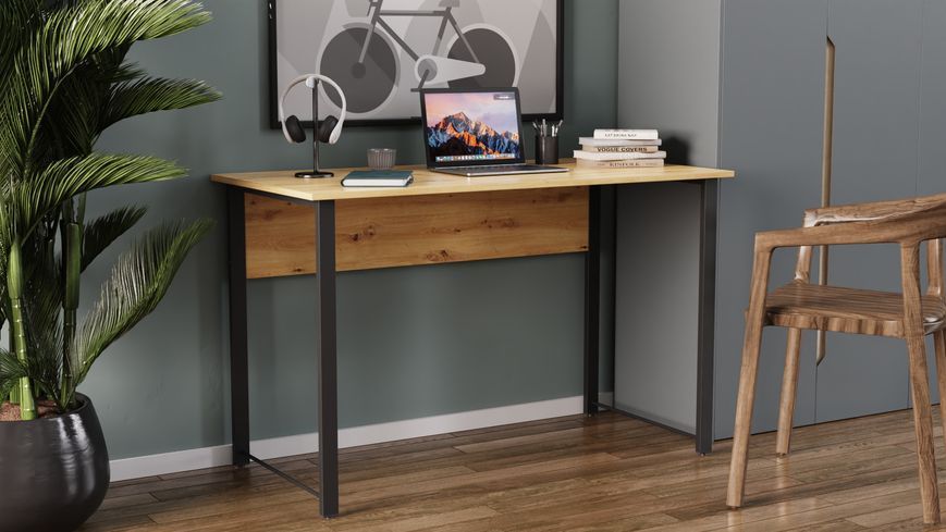 Комп'ютерний стіл Ferrum-decor Курт 75x120x60 чорний ДСП Дуб Артизан 16 мм (FRD-107149) FRD-107149 фото