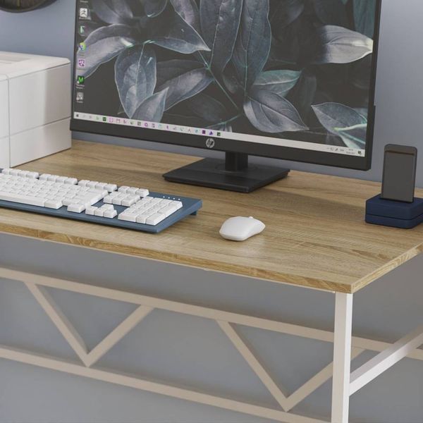 Письменный стол Ferrum-decor Раян 75x120x60 белый ДСП Дуб Сонома 16мм (FRD-101132) FRD-101132 фото