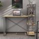 Письмовий стіл Ferrum-decor Серії Конект з етажеркою 75x120x60 сірий ДСП Дуб Артизан 16мм (FRD-104232) FRD-104232 фото 1