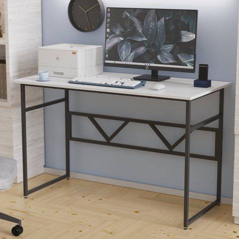 Письменный стол Ferrum-decor Раян 75x100x70 черный ДСП Белое 16мм (FRD-103701) FRD-103701 фото