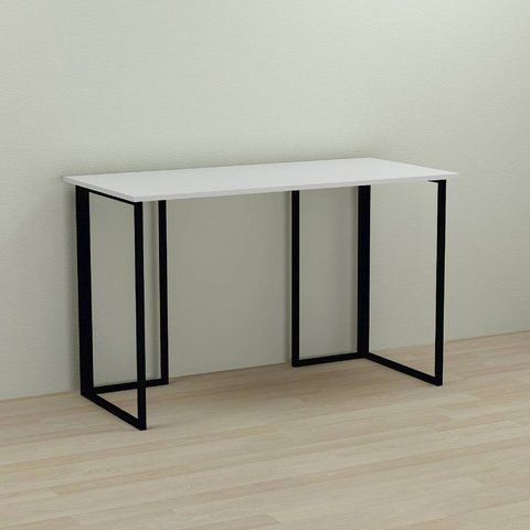 Письмовий стіл Ferrum-decor Ханна 75x100x70 чорний ДСП Біле 16мм (FRD-103501) FRD-103501 фото