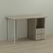 Письмовий стіл Ferrum-decor Отто 75x140x60 білий ДСП Дуб Сонома 16мм (FRD-101032) FRD-101032 фото 1