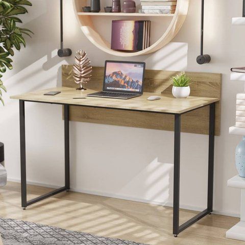 Письменный стол Ferrum-decor Скай 75x120x70 черный ДСП Дуб Сонома 16мм (FRD-103652) FRD-103652 фото