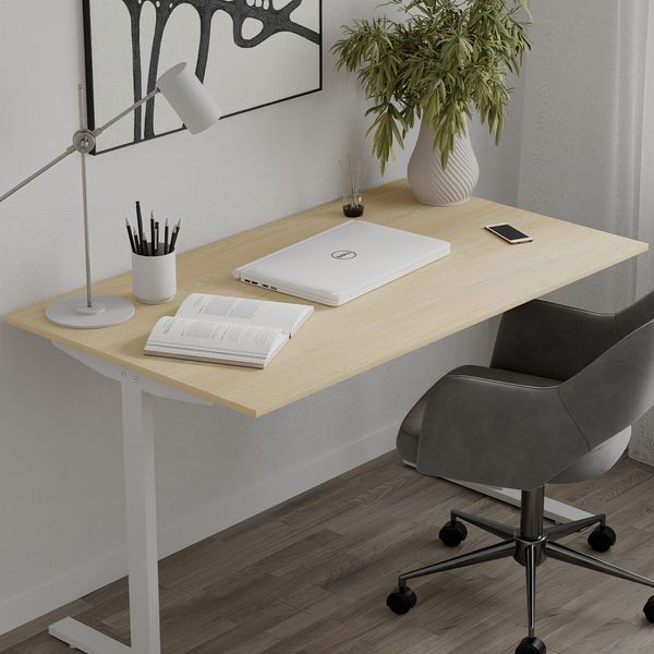 Стіл письмовий Space Ferrum-decor 750x1000x600 Білий метал ДСП Дуб Кремона Торро 16 мм (FRD-107853) FRD-107853 фото