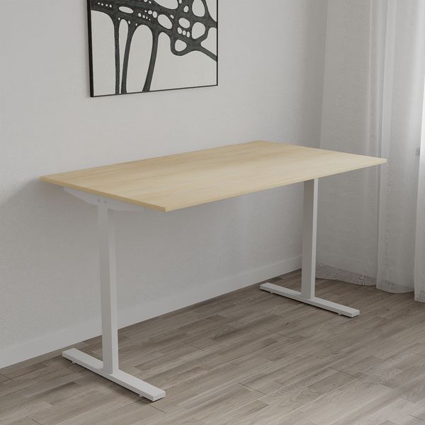 Стіл письмовий Space Ferrum-decor 750x1000x600 Білий метал ДСП Дуб Кремона Торро 16 мм (FRD-107853) FRD-107853 фото