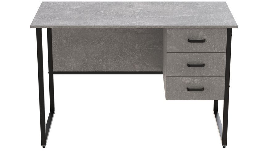 Компьютерный стол Ferrum-decor Гарри 75x140x60 черный ДСП Бетон 16мм (FRD-107302) FRD-107302 фото