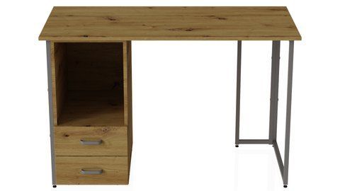 Компьютерный стол Ferrum-decor Отто 75x120x60 серый ДСП Дуб Артизан 16мм (FRD-107003) FRD-107003 фото
