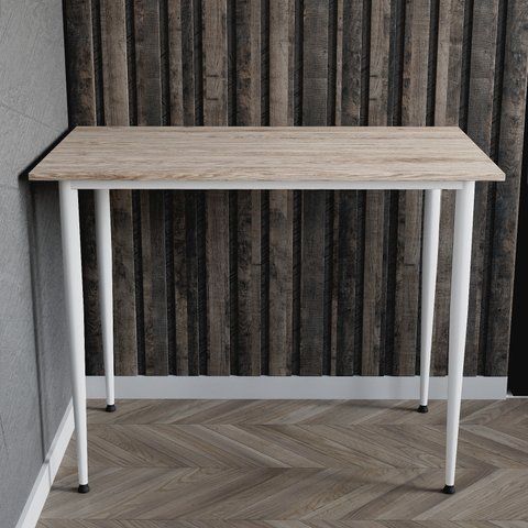 Універсальний стіл Prime Ferrum-decor 750x1400x600 Білий метал ДСП Дуб Сан-Марино 16 мм (FRD-107704) FRD-107704 фото