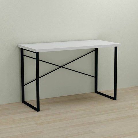 Письмовий стіл Ferrum-decor Дейв 76x140x70 чорний ДСП Біле 32мм (FRD-102018) FRD-102018 фото