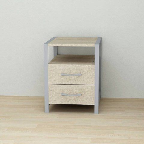 Тумба універсальна Ferrum-decor Вів'єн 2/2 50x41x40 сірий ДСП Дуб Сонома 16мм (FRD-104168) FRD-104168 фото