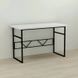 Письмовий стіл Ferrum-decor Раян 76x120x60 чорний ДСП Біле 32мм (FRD-103686) FRD-103686 фото 1