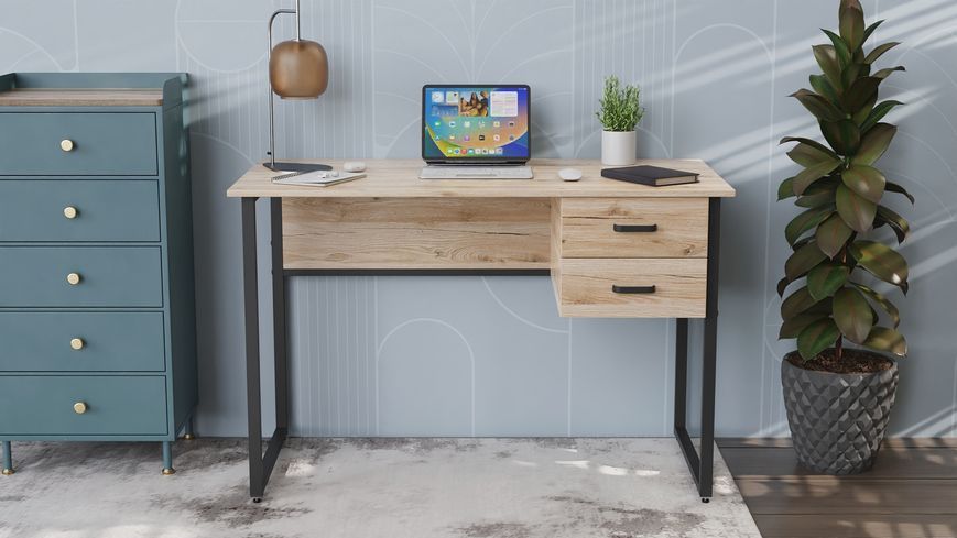 Письмовий стіл Ferrum-decor Гаррі 76x140x70 білий ДСП Дуб Сонома 32мм (FRD-101017) FRD-101017 фото