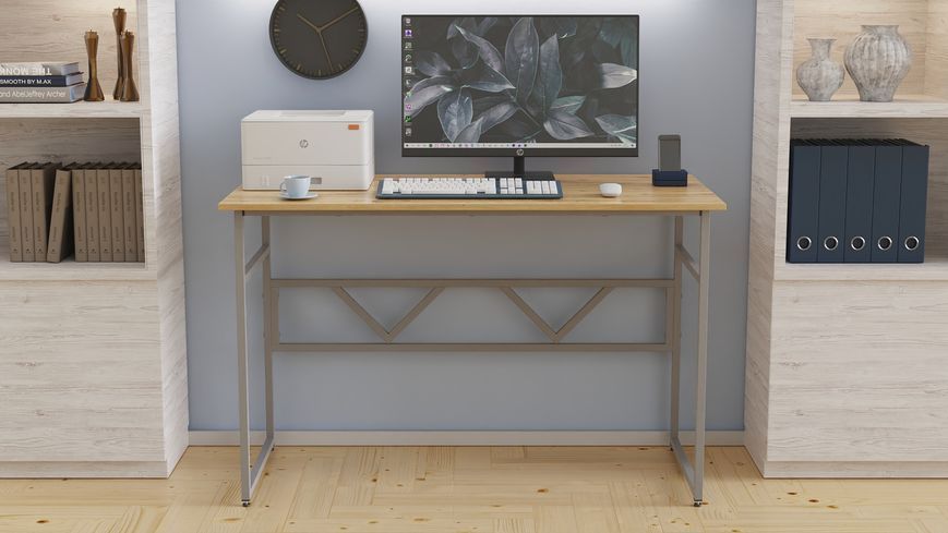Компьютерный стол Ferrum-decor Раян 75x140x60 серый ДСП Дуб Артизан 32мм (FRD-107086) FRD-107086 фото
