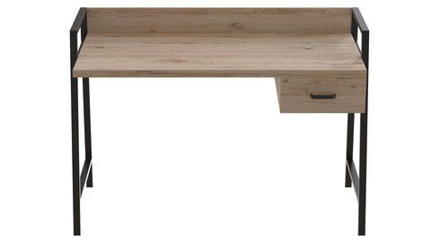 Письмовий стіл Ferrum-decor Комфорт 750x1200x600 Чорний метал ДСП Дуб Сан-Марино 32 мм (FRD-103444) FRD-103444 фото