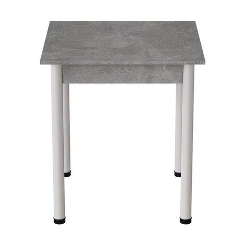 Стіл кухонний Ferrum-decor Агата 75x80x80 Білий ДСП Бетон 16мм (FRD-105558) FRD-105558 фото