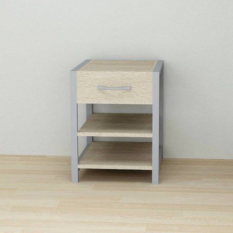 Тумба універсальна Ferrum-decor Вів'єн 1/2 50x41x40 сірий ДСП Дуб Сонома 16мм (FRD-104136) FRD-104136 фото