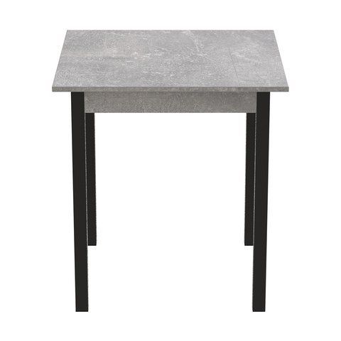 Стіл кухонний Ferrum-decor Агата 75x80x80 Чорний ДСП Бетон 16мм (FRD-105560) FRD-105560 фото