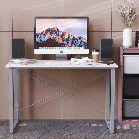 Письмовий стіл Ferrum-decor Дейв 75x100x70 сірий ДСП Біле 16мм (FRD-102388) FRD-102388 фото