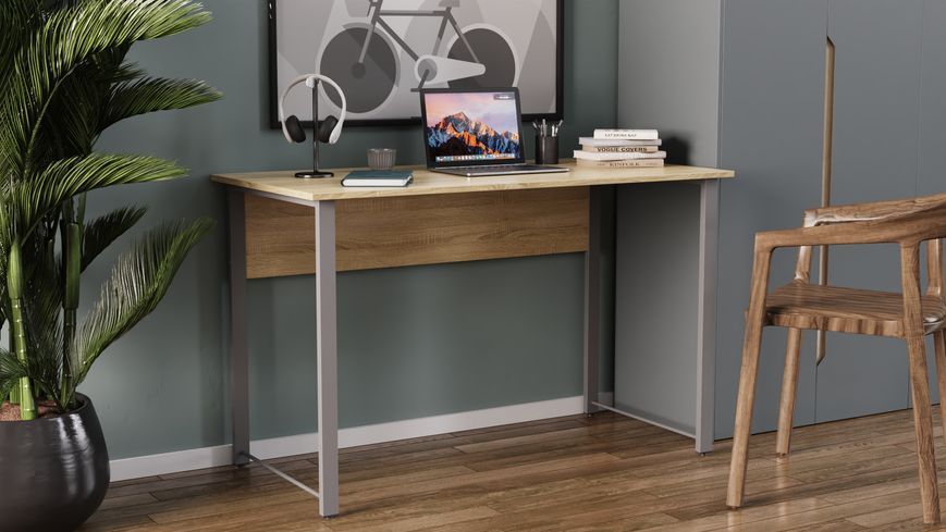 Письменный стол Ferrum-decor Курт 75x120x60 серый ДСП Дуб Сонома 16мм (FRD-101838) FRD-101838 фото
