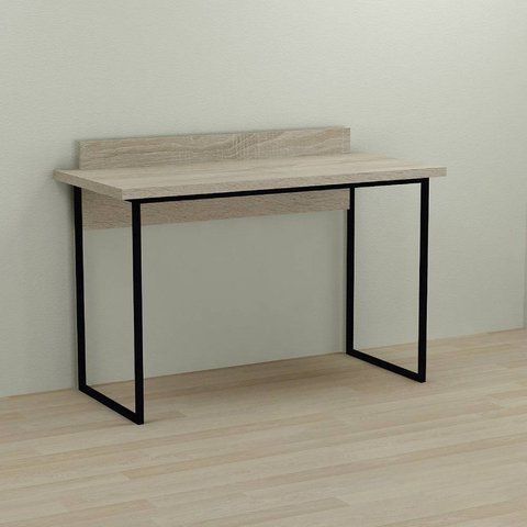 Письменный стол Ferrum-decor Скай 76x120x70 черный ДСП Дуб Сонома 32мм (FRD-103657) FRD-103657 фото