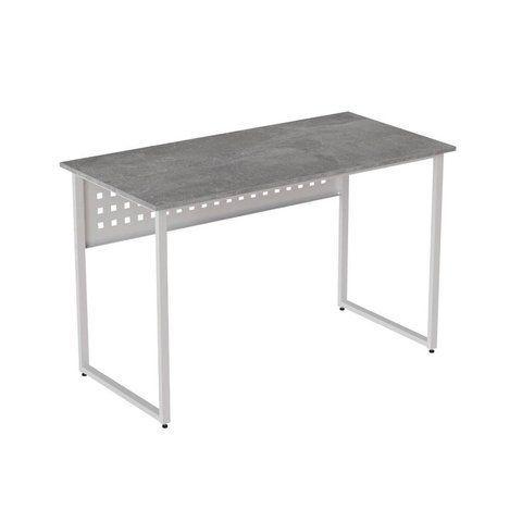 Стол письменный Майк Ferrum-decor 75x140x60 Белый металл ДСП Бетон 32 мм (FRD-106523) FRD-106523 фото