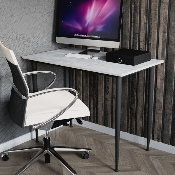 Універсальний стіл Prime Ferrum-decor 750x1000x700 Чорний метал ДСП Бетон 16 мм (FRD-107659) FRD-107659 фото