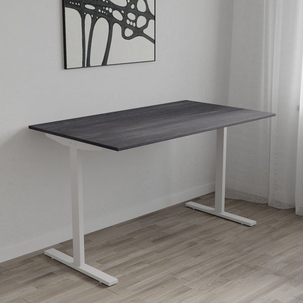 Стіл письмовий Space Ferrum-decor 750x1200x600 Білий метал ДСП Каштан Арвадонна 16 мм (FRD-107909) FRD-107909 фото