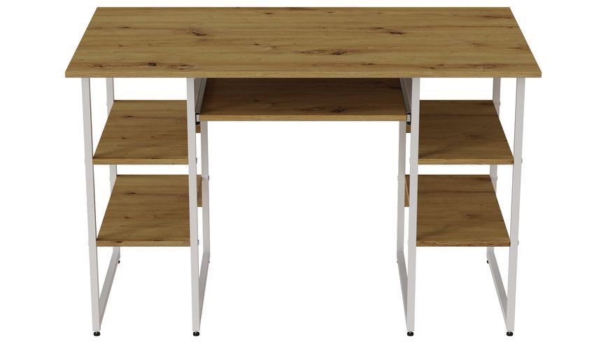 Компьютерный стол Ferrum-decor Тим 75x140x70 белый ДСП Дуб Артизан 32мм (FRD-106958) FRD-106958 фото