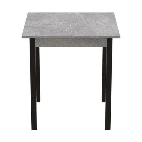 Стіл кухонний Ferrum-decor Агата 75x90x90 Чорний ДСП Бетон 16мм (FRD-105563) FRD-105563 фото