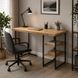 Стіл письмовий Кевін Ferrum-decor 75x140x60 Чорний метал ДСП Дуб Евок Прибережний 32 мм (FRD-108060) FRD-108060 фото 4