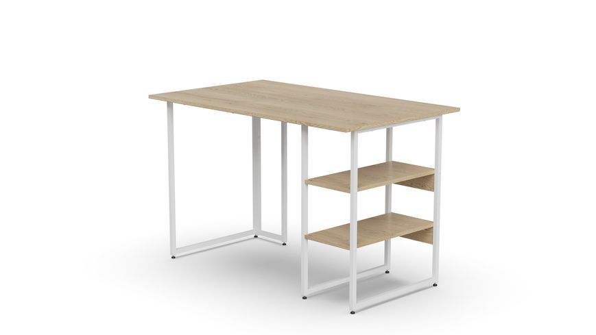 Стол письменный Кевин Ferrum-decor 75x120x60 Белый металл ДСП Дуб Кремона Торро 16 мм (FRD-108160) FRD-108160 фото