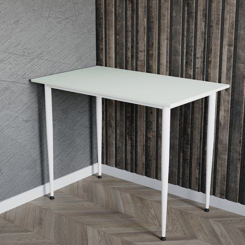 Універсальний стіл Prime Ferrum-decor 750x1400x600 Білий метал ДСП Кашемір 16 мм (FRD-107711) FRD-107711 фото