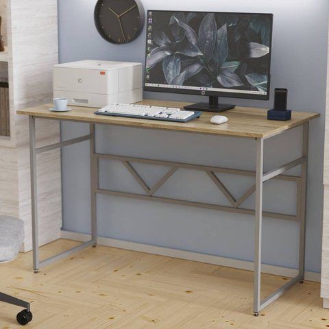 Письменный стол Ferrum-decor Раян 75x100x60 серый ДСП Дуб Сонома 16мм (FRD-101592) FRD-101592 фото