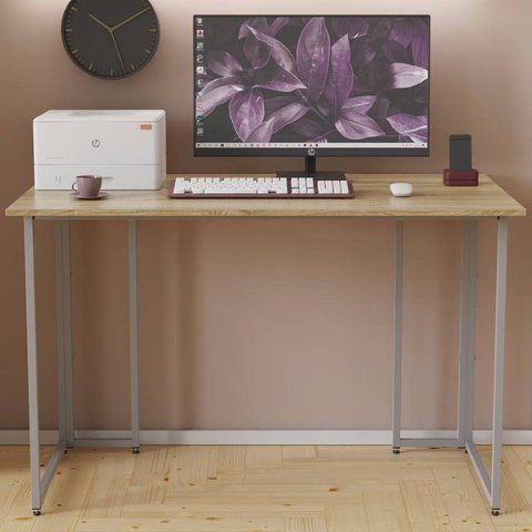 Письменный стол Ferrum-decor Ханна 75x140x70 серый ДСП Дуб Сонома 16мм (FRD-101442) FRD-101442 фото
