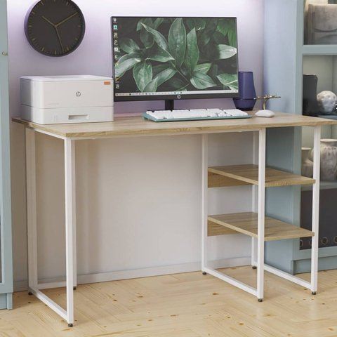 Письменный стол Ferrum-decor Кевин 75x100x60 белый ДСП Дуб Сонома 16мм (FRD-101242) FRD-101242 фото