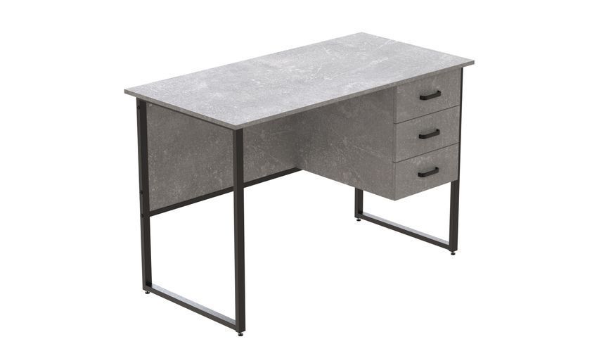 Комп'ютерний стіл Ferrum-decor Гаррі 75x140x60 чорний ДСП Бетон 32 мм (FRD-107310) FRD-107310 фото